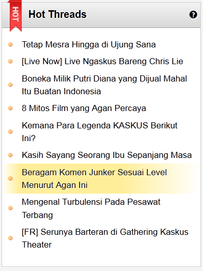 Beragam Komen Junker di Kaskus Sesuai Levelnya(Riset Ane Gan)