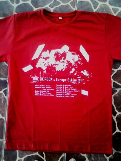 Terjual one ok rock tour t-shirt 35ribu 