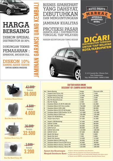 Terjual Daftar Harga Spare Part Onderdil Mobil Dicari Agen Distributor Tiap Wilayah Kaskus