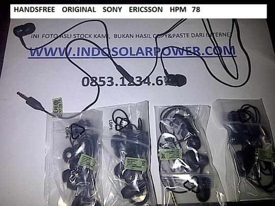 Terjual Handsfree Sony Ericsson HPM-78 