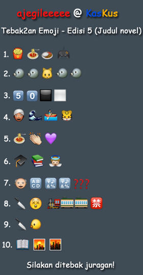 Tebak Tebakan Emoji Judul Lagu