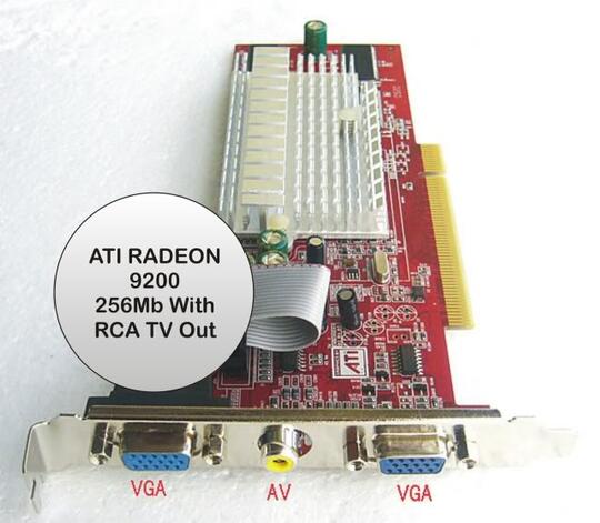 VGA Card PCI With RCA Video For TV Output