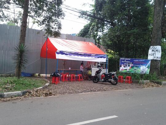 Terjual Jual Gerobak kaki lima + tenda + accesoris Bandung 