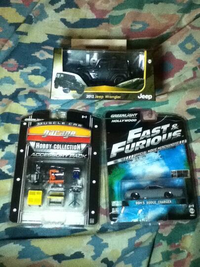 Diecast fast furious 6 & rubicon + tool