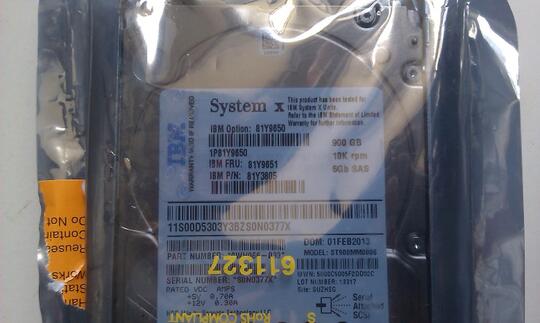 IBM SAS & SATA 2.5" ( 300GB, 500GB, 600GB, 900GB, 1.2TB )