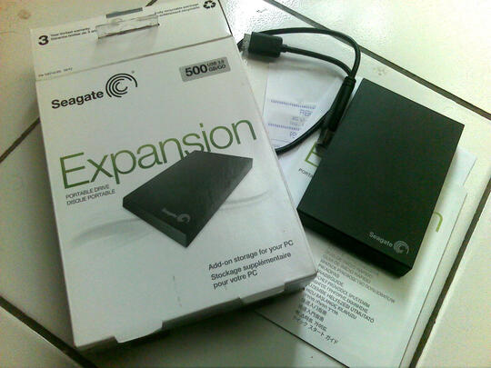 JUAL MURAH HDD EXT SEAGATE EXPANSION 500 GB USB 3.0 FULL ISI COD BANDUNG