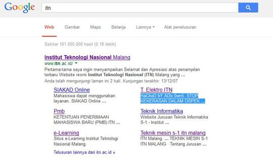 MABA ITN 2013 TEWAS KARENA OSPEK