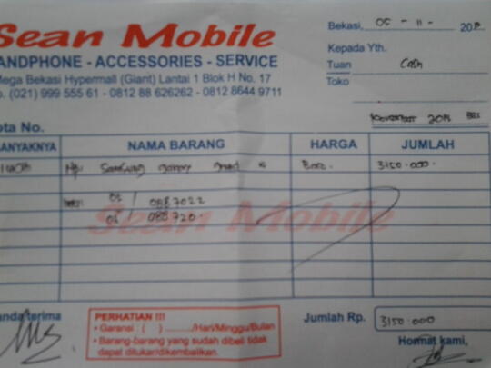 WTS SAMSUNG GALAXY GRAND DUOS SECOND 100% MULUS-GARANSI PANJANG S/D NOVEMBER 2014