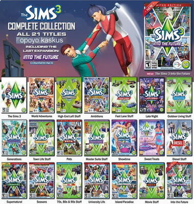 The Sims3 + All Expansion + Patch Terbaru + Bonus Content Official World !!!