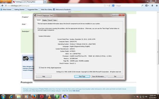 Lenovo Thinkpad T400 Core 2 duo 2.4G Ram 3 Giga 14" Mulus
