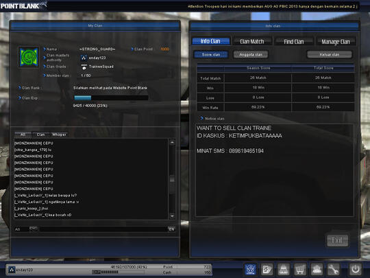 WTS CLAN TRAINE BERLAMBANG JUAL B.U SENEEE MASOKK