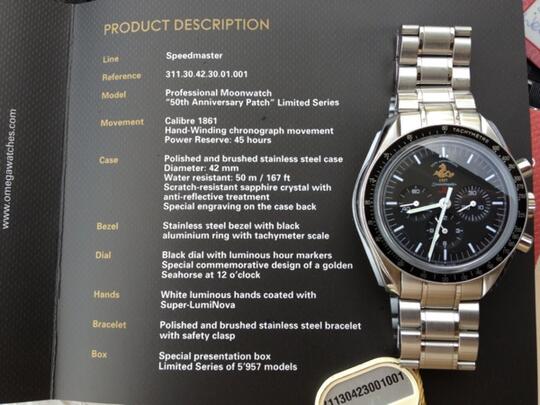 Terjual ORIGINAL OMEGA SPEEDMASTER 