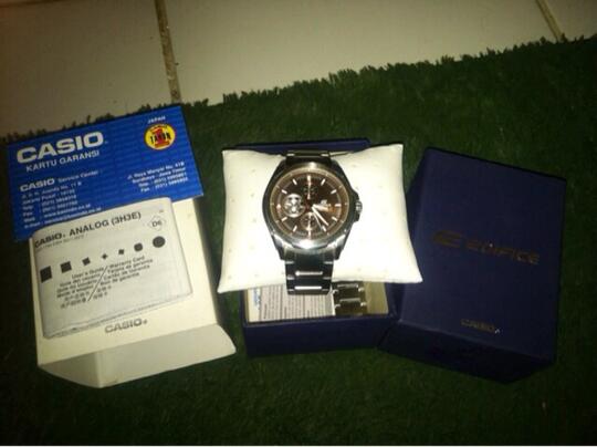 Terjual Jual Casio Edifice Analog (3H3E) original mulus fullset | KASKUS