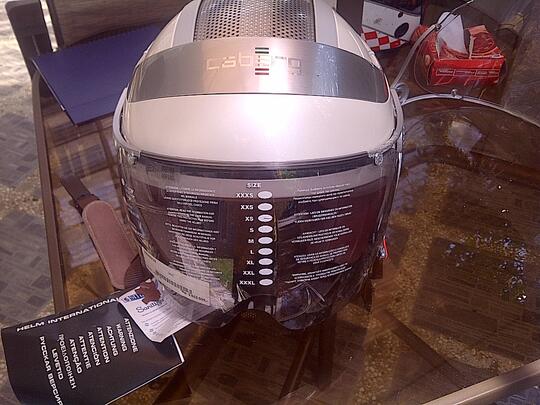 helm caberg uno pearl white NOS RARE
