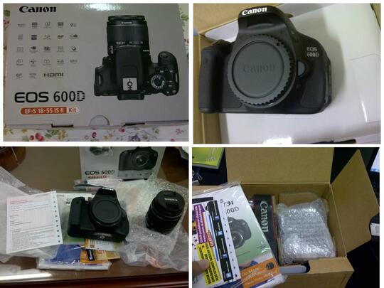 Dijual Canon EOS 600D ( Kit dg Lensa EFS 18-55 IS )