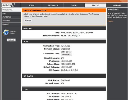 REVIEW DAN DISKUSI ROUTER 3G/4G D-LINK DWR-116 MULTI MODE 300 MBPS