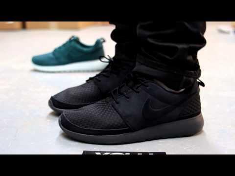 nike roshe woven black