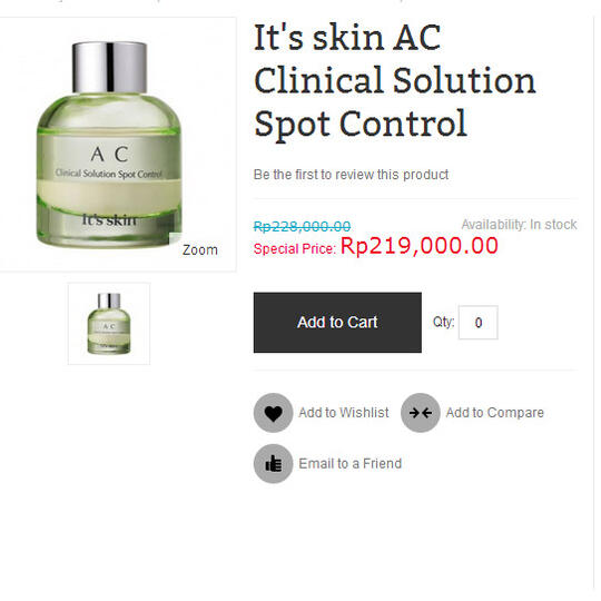 Bintik Hitam ?! Big No No !!! Solusinya Its Skin_KOREA BRAND