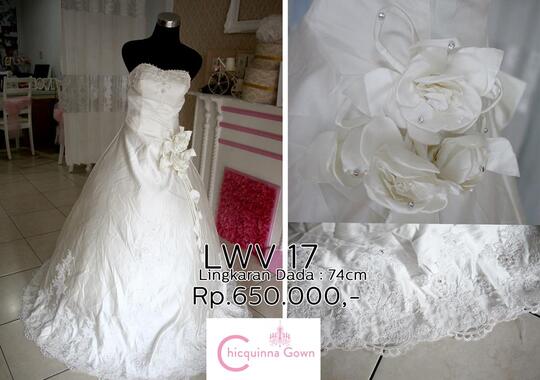 Terjual Gaun Pengantin Putih Second Bekas Ex Bridal Singapura 7