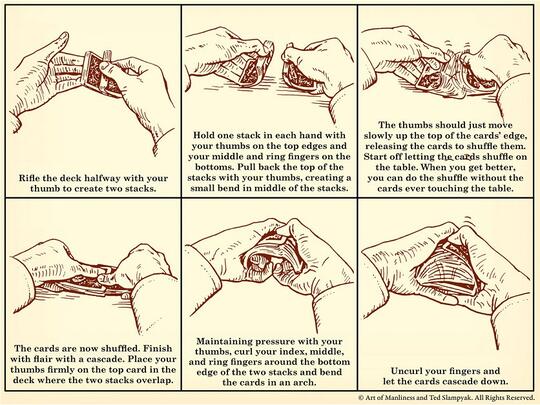 Riffle Shuffle Teknik Mengocok Setumpuk Kartu Bagai Seorang Dealer Pro Kaskus