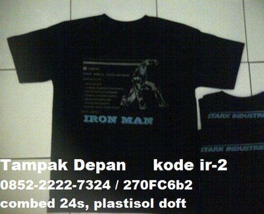 Jual kaos IRON MAN - Stark Industries...MURAH (Bandung)