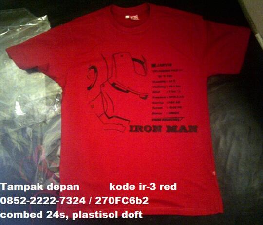 Jual kaos IRON MAN - Stark Industries...MURAH (Bandung)