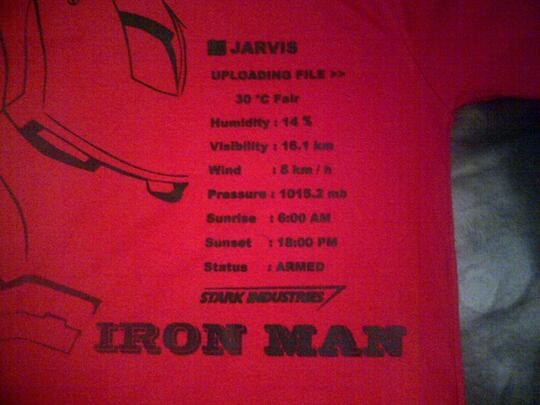 Jual kaos IRON MAN - Stark Industries...MURAH (Bandung)