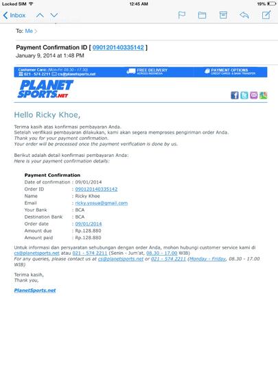 Waspada Belanja Online di planetsports.net