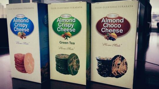 Terjual Almond Crispy Cheese Wisata Rasa Asli Surabaya