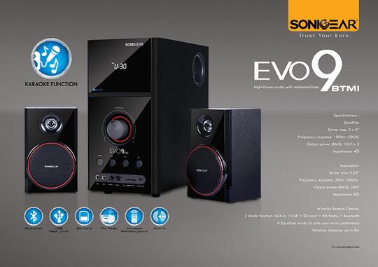 Speaker SonicGear EVO 9 - Karaoke OKE
