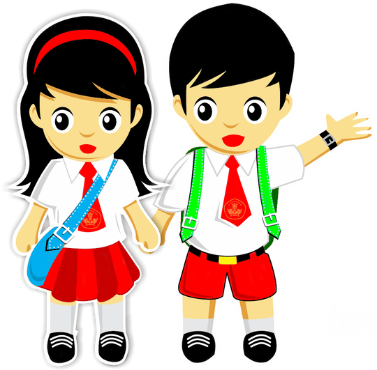 Gambar Kartun Anak Sekolah Sd Keren Png / Anak Kartun Muslim Png ...