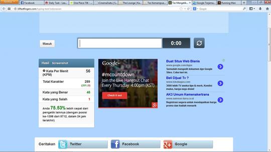 Tes Mengetik Online