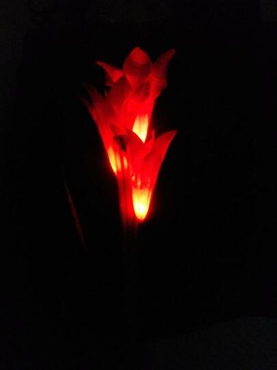 lampu hias taman bunga lily solar cell