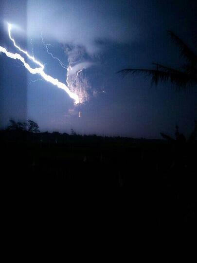 Erupsi Gunung Kelud dalam Foto 13/2/14 22.50WIB