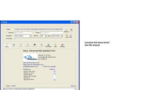 Tutorial Sql Injection Dengan Havij 1 15 Kaskus