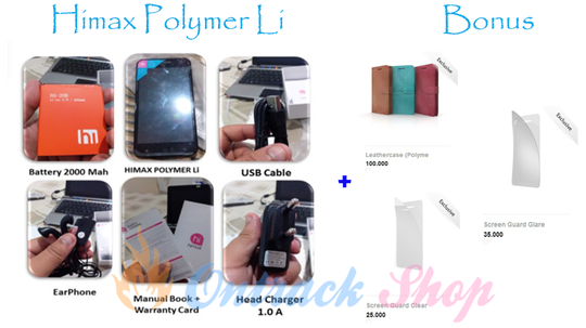 FREE ONGKIR | Himax Polymer Li, QUADCORE 5", READY STOK ,Termurah & REKBER WELCOME