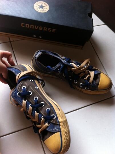 WTS CONVERSE CHUCK TAYLOR CT DBL UPP OX - NAVY/CHESTNUT (BNWOT)