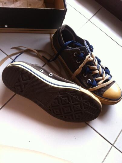 WTS CONVERSE CHUCK TAYLOR CT DBL UPP OX - NAVY/CHESTNUT (BNWOT)