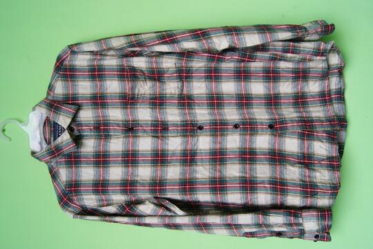 flannel polo shirt