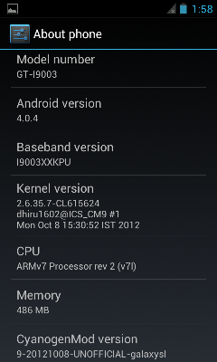 Samsung Galaxy SL i9003 , bbm ready