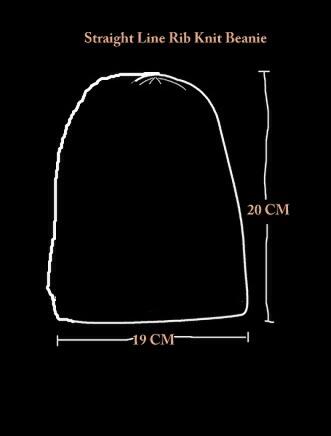 Cari kupluk pendek Straight Line Rib Knit Beanie