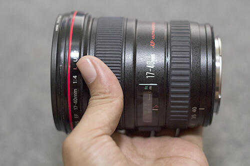 Lensa Canon 17 - 40 mm f4 L USM, kode UA, DS Mei 2014