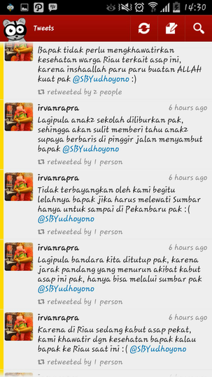 Instagram Saya Di Block ibu Ani Karena Curhat Masalah Asap Riau ke Beliau