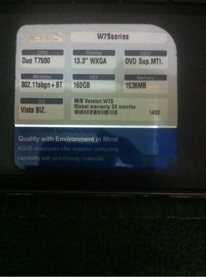 ASUS W7s Series Bandung