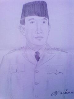 10 Ide Gambar Sketsa Wajah Bung Karno Tea And Lead