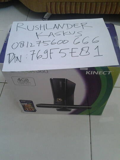 JUAL XBOX 360 KINECT RGH 4GB + 500GB INTERNAL HDD (2ND MULUS) 50 game ins
