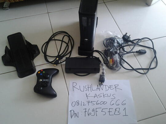 JUAL XBOX 360 KINECT RGH 4GB + 500GB INTERNAL HDD (2ND MULUS) 50 game ins