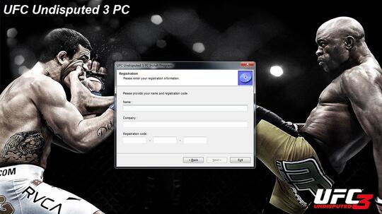 registration code for ufc undisputed 3 pc