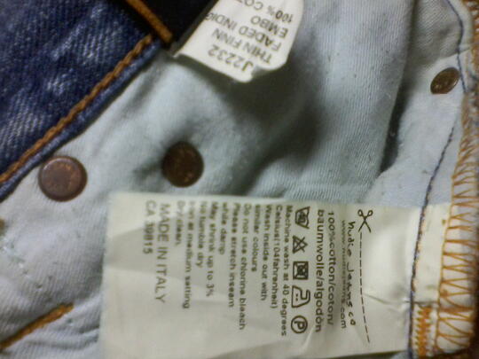 Terjual Nudie Jeans Thin Finn Faded 