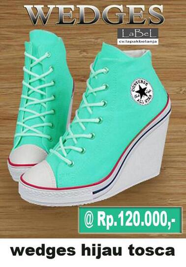 sepatu converse wedges